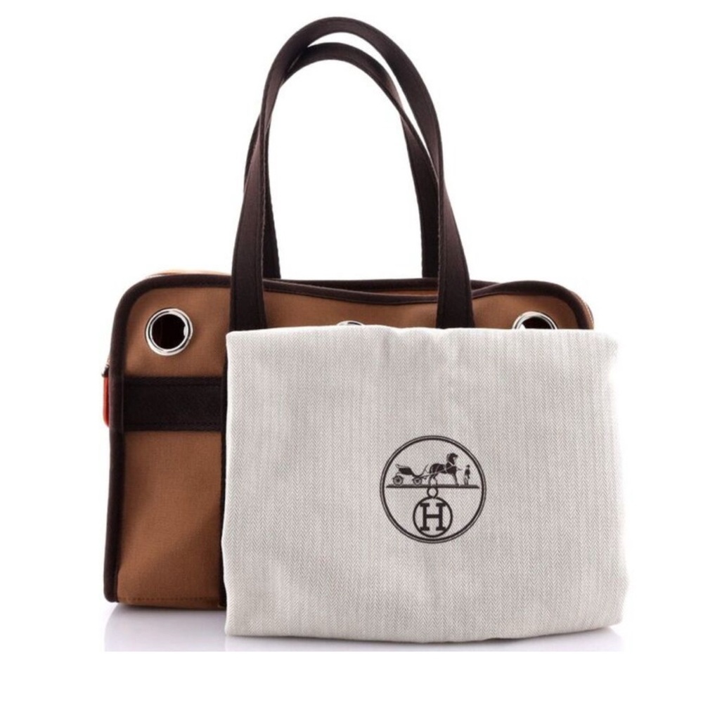 Authentic Hermes Pet Dog Carrier Toile Small